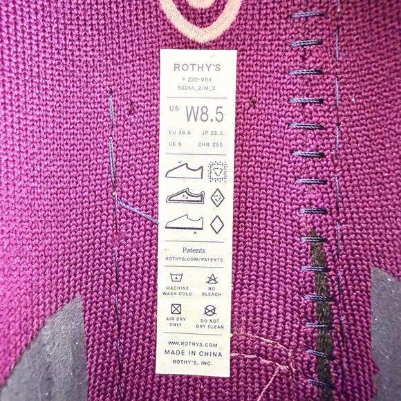 NEW Rothy’s Double Bit The Driver Loafers Size 8.5 Purple Sapphire Comfort Shoes - Picture 10 of 16